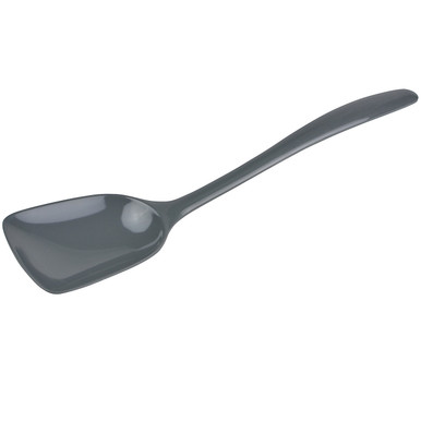 Gourmac 11" Melamine Flat-Front Spoon, Steel Gray (3524GY)