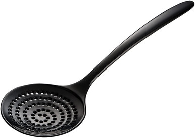 Gourmac 12.5" Melamine Skimmer, Black (3533BK)