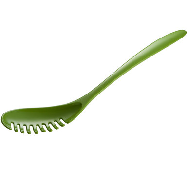 Gourmac 12.5" Melamine Pasta Spoon, Lime Green (3534GR)
