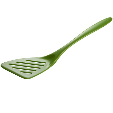 Gourmac 12.5" Melamine Slotted Turner, Lime Green (3541GR)