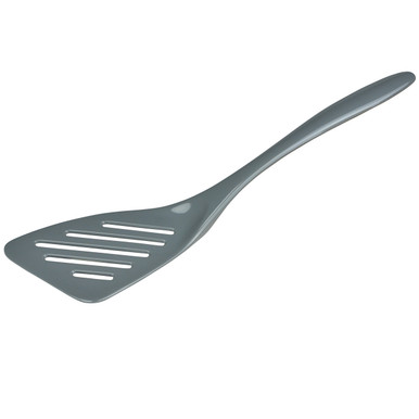 Gourmac 12.5" Melamine Slotted Turner, Steel Gray (3541GY)