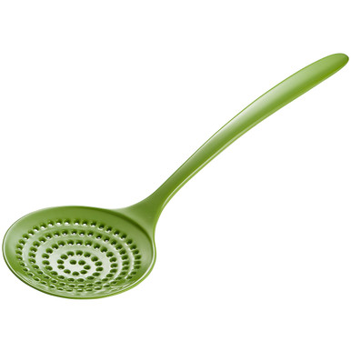 Gourmac 12.5" Melamine Skimmer, Lime Green (3533GR)