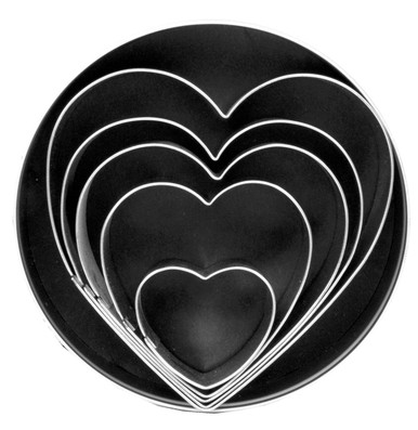 Fox Run Cookie Cutter Set, Hearts (3680)