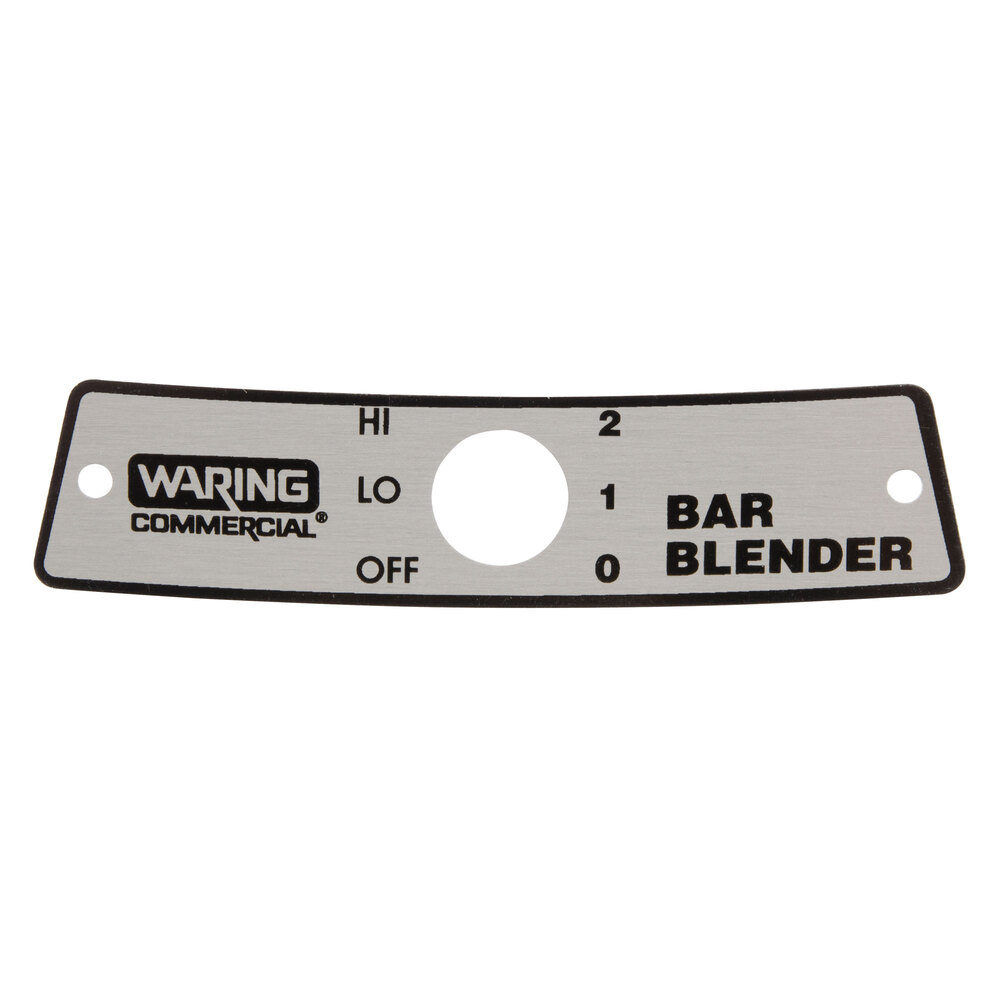 Waring 014899 Name Plate