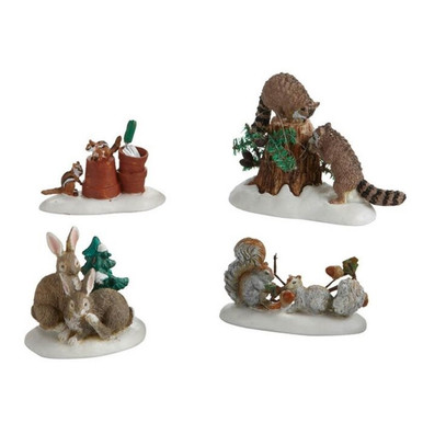Department 56 Village Accessories, Friendly Neighbors - Set of 4 (4020251)
