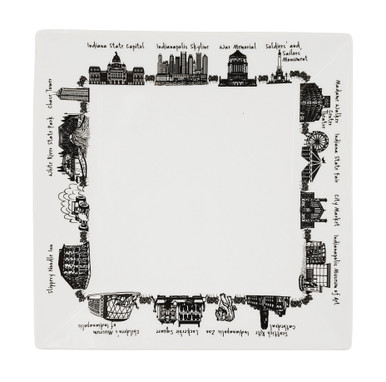 The Dish Small Square Plate, Indianapolis