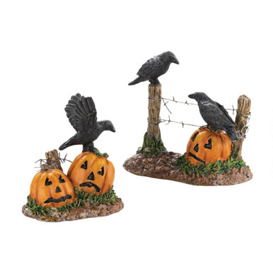 Department 56 Village General Accessory, Halloween Ravens - 2 Piece Set