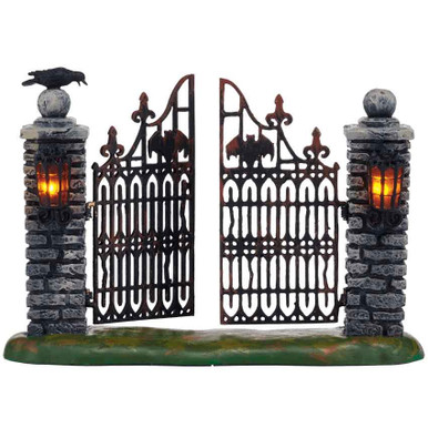Department 56 Halloween Village, Spooky Wrought Iron Gate (4047599)