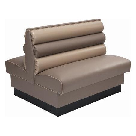 American Tables & Seating 46" Long Double Horizontal Channel Back Booth - 36" High