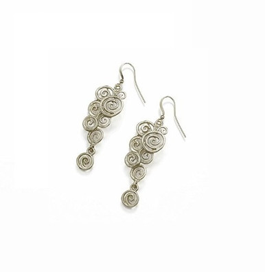 Enesco Kontura Swirls Earring