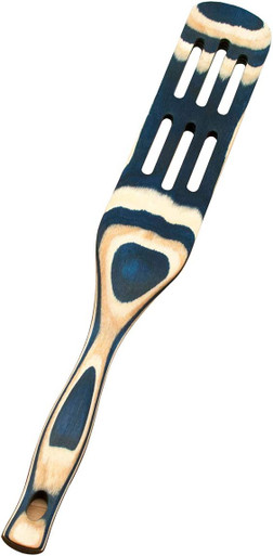Island Bamboo Slotted Spurtle, Blue Pakka (41184)