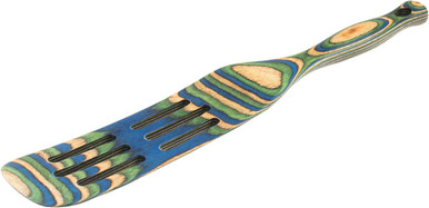 Island Bamboo Slotted Spurtle, Peacock Pakka (41392)