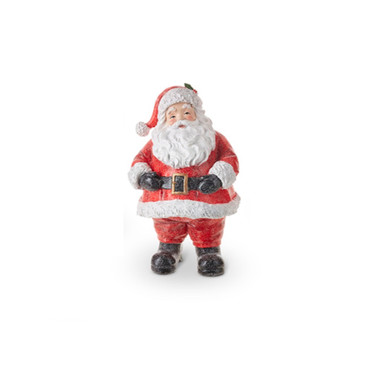 RAZ Imports Vintage Figurine - Santa Holding Belly, 9" (4211333C)
