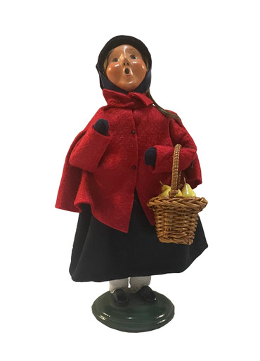 Byers' Choice Caroler, Salvation Army Girl With Pears (4413H)
