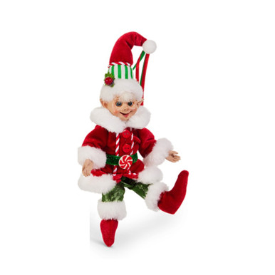 RAZ Imports 7" Traditional Posable Elf with Red Coat (4502425B)