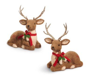 Raz Imports 15.5" Brown Deer, Set of 2 Assortment (4503587)