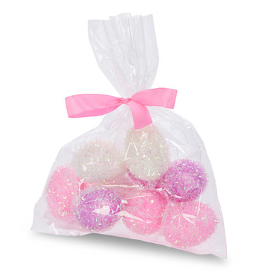 Raz Imports Bag of Eggs Flocked Egg, Iridescent Purple, Pink and White - 2.5" (4532770)