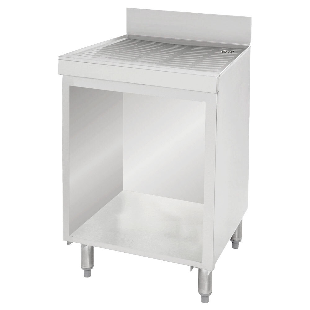 Advance Tabco CRD-2B Stainless Steel Drainboard Storage Cabinet with Open Front - 24" x 21"