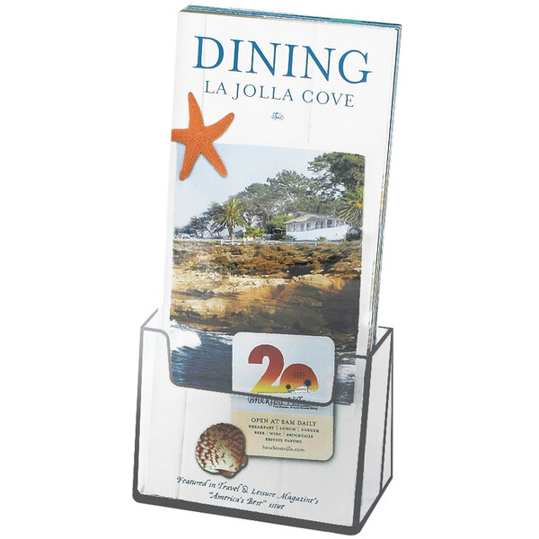 Cal-Mil 209 Brochure Holder - 6" x 1 1/2" x 8"