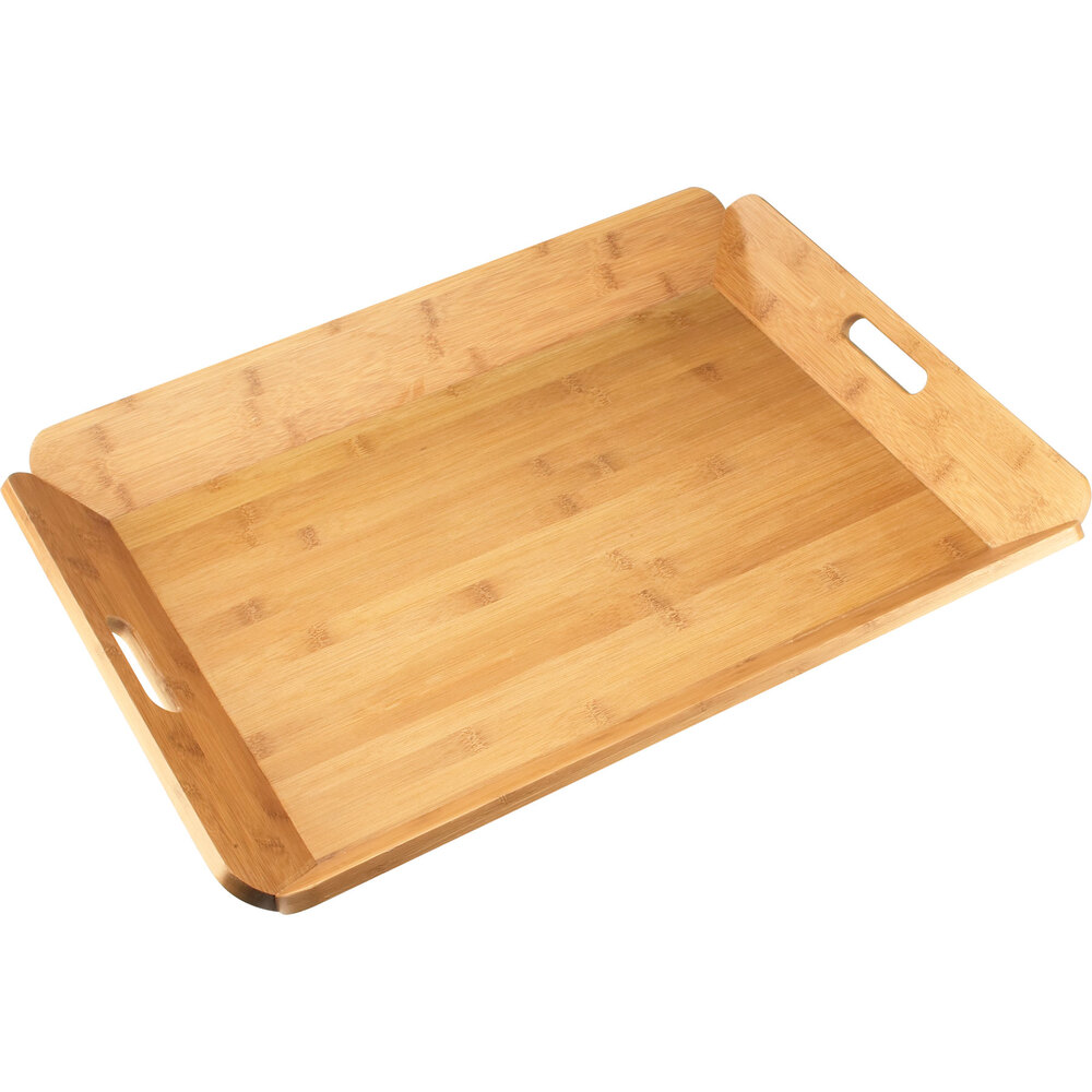 Cal-Mil 958-1-60 Bamboo 22 1/2" x 17" Room Service Tray