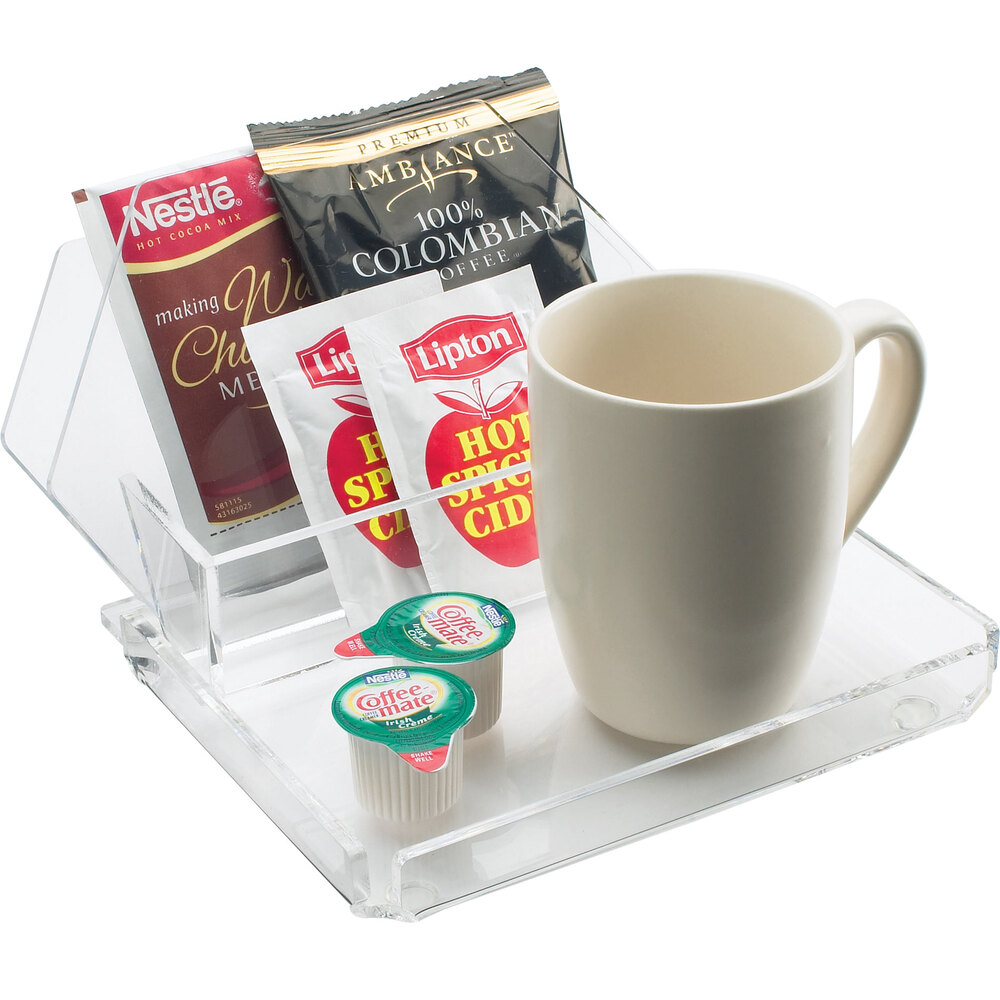 Cal-Mil 490 Clear Acrylic Coffee Amenity Tray