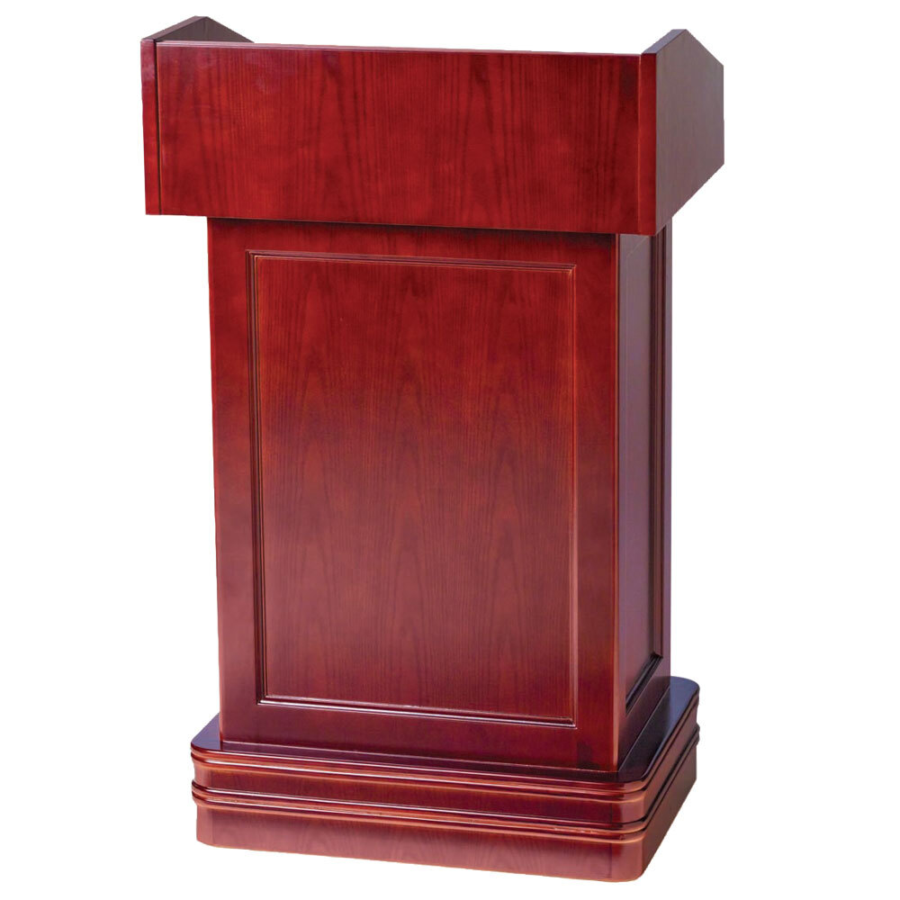 Aarco POD-1 Hostess Podium with Cherry Finish