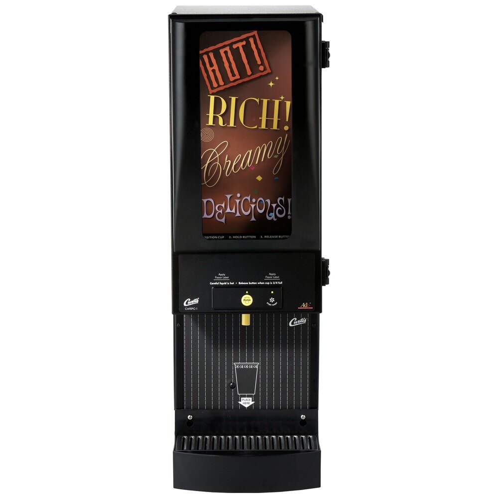 Curtis Cafe Series Primo PC1 One Station Cappuccino Machine with One 7 lb. Hopper and Lit Sign - 120V