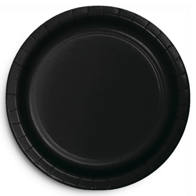 CEG Paper Banquet Plates, Black Velvet (50134B)