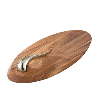 Nambé Swoop Cheese Board with Knife (5014)