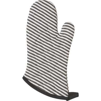 Now Designs Superior Oven Mitt, Narrow Stripe - Black (501928)