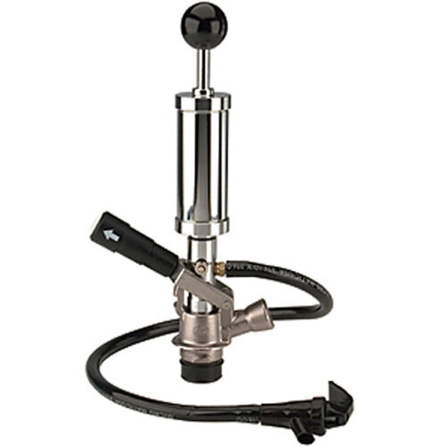 Micro Matic 751-033 4" Chrome Party Pump with Tin-Nickel Plated Coupler - "U" System