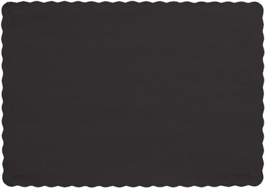 CEG Paper Placemats, Black Velvet - 50 Count (863260B)