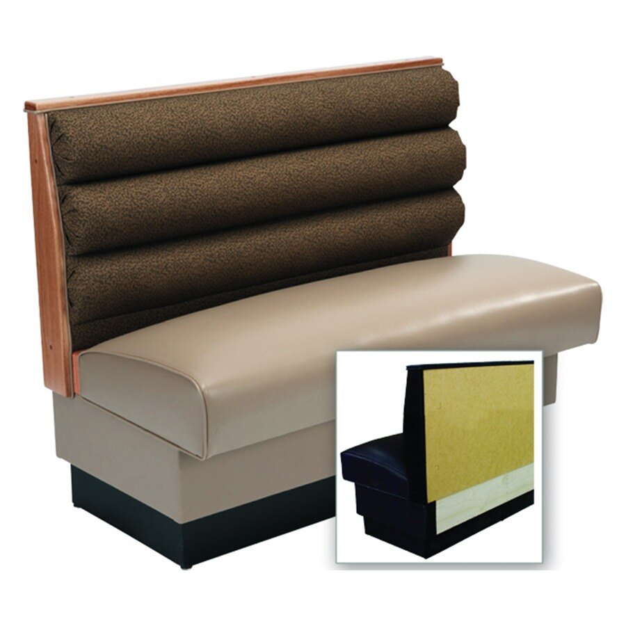 American Tables & Seating Horizontal Channel Back Wall Bench - 48" High