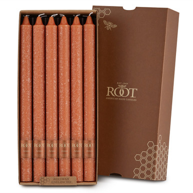 Root Timberline Arista Candles 12", Rust - Box of 12 (58219)