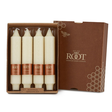 Root Timberline Collenette Candles 7", Ivory - Set of 4 (59717)