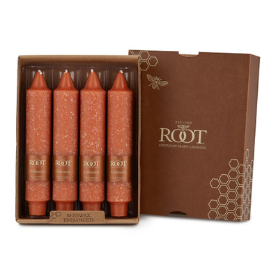 Root Timberline Collenette Candles 7", Rust - Set of 4 (59719)