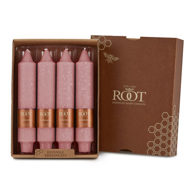 Root Timberline Collenette Candles 7", Dusty Rose - Set of 4 (597465)