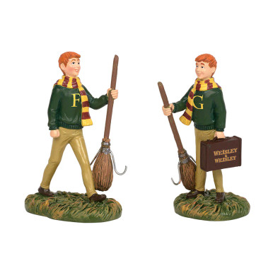 Department 56 Harry Potter Village, Fred & George Weasley, Set of 2 (6003332)