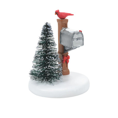 Department 56 Village Accessories, Cardinal Christmas Mailbox (6007661)