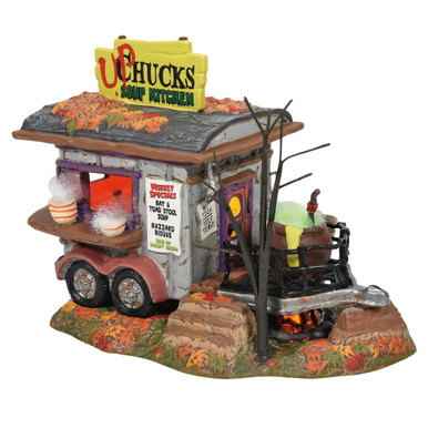 Department 56 Halloween Village Lighted Building - Upchuck's Soup Kitchen (6007785)