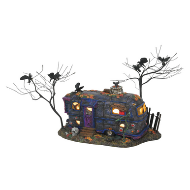 Department 56 Halloween Village Lighted Buildings - Cackling Crow Caravan (6007791)