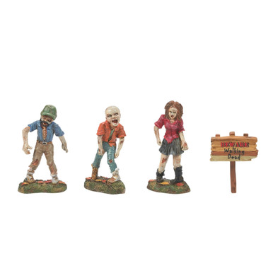 Department 56 Village Halloween Accessories - Zombie Crawl, Set of 4 (6009818)