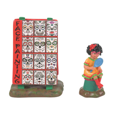 Department 56 Halloween Village Figures - A Pretty Catrina, Set of 2 (6009838)