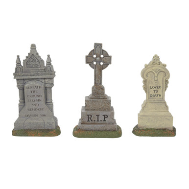 Department 56 Halloween Village Figures - Imposing Monuments, Set of 3 (6010450)