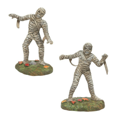 Department 56 Halloween Village Figures - Mummies Parade, Set of 2 (6010452)