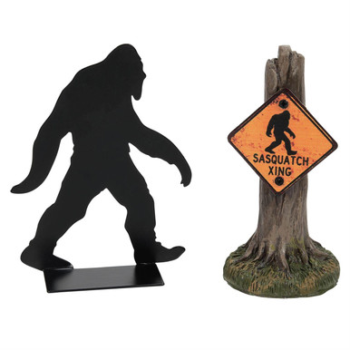 Department 56 Halloween Village Accessory, Sasquatch Silhouettes - Set Of 2 (6013016)