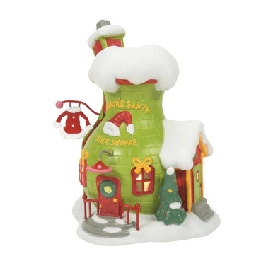 Department 56 Grinch Village, Grinch's Santy Suit Shop (6013018)