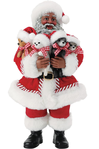 Enesco Possible Dreams Santa Figurine, Pick of the Litter AA (6013901)