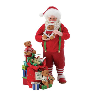 Enesco Possible Dreams Santa Figurine, Favorite Christmas Stuffies (6015891)
