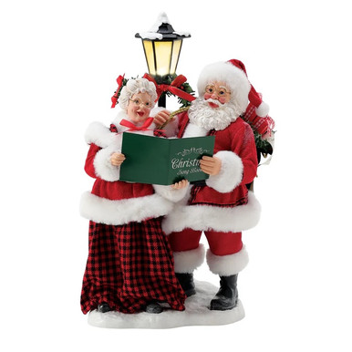 Enesco Possible Dreams Santa Figurine, Merry Carolers (6016463)